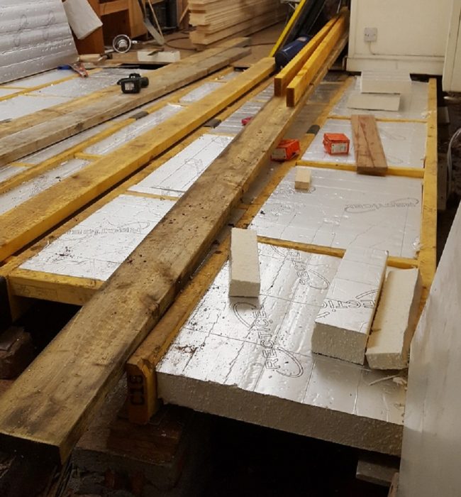 Insulation Of Suspended Floor By DRT Joinery